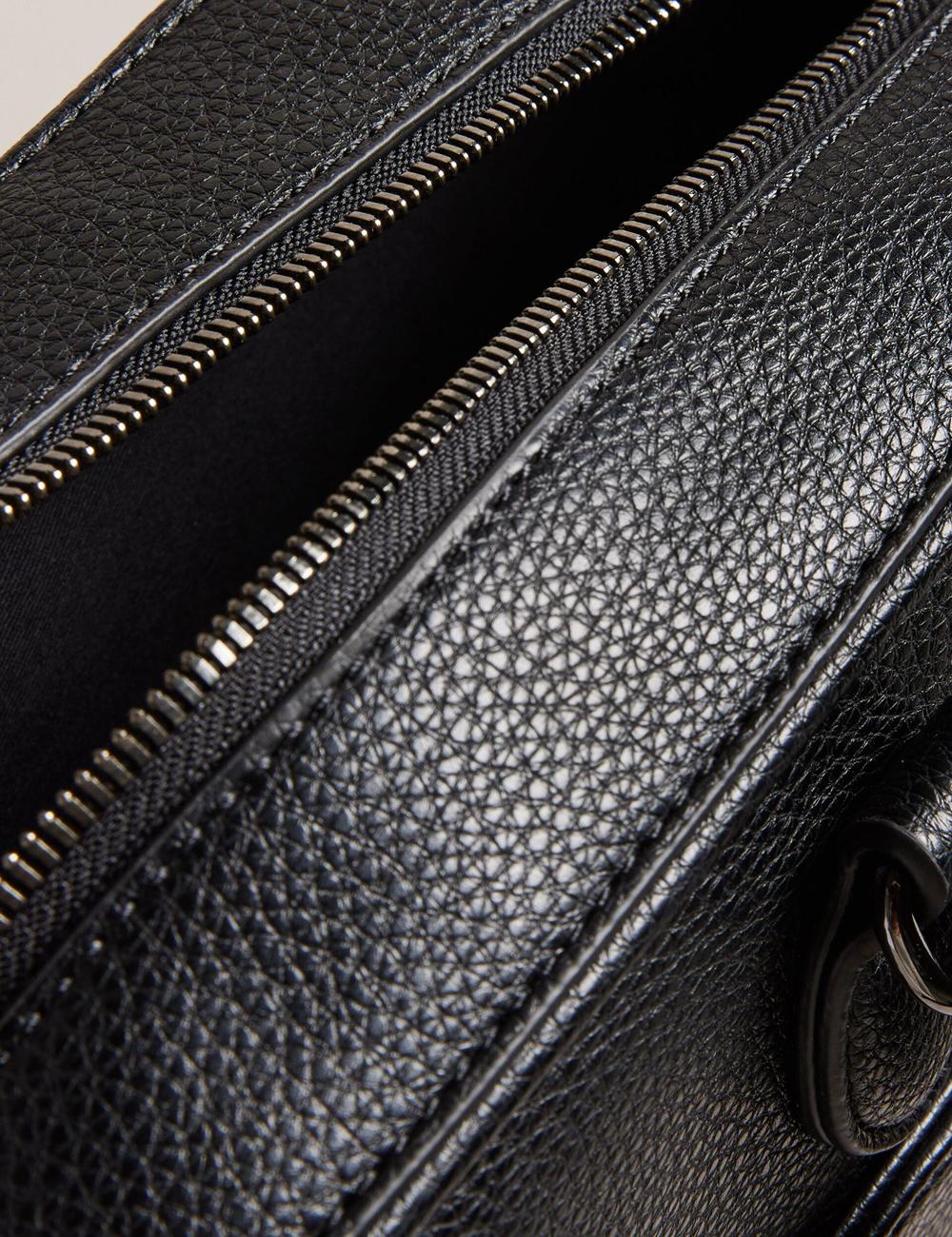 Ted Baker KADEN - Branded Webbing PU Leather Document Schoudertassen Heren Zwart | EQHX-23169