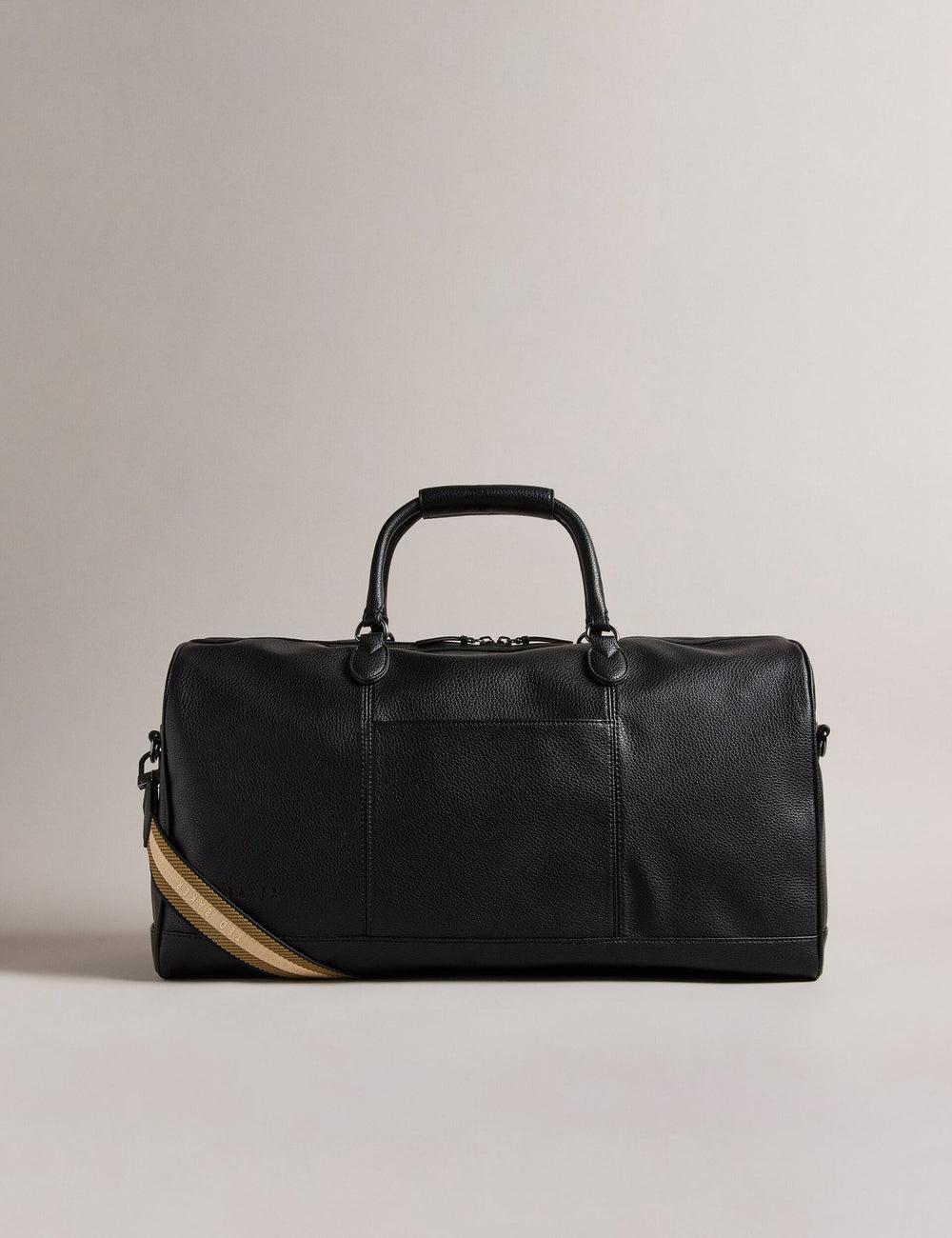 Ted Baker KALVIN - Webbing Faux Leather Holdall Bags Heren Zwart | LHGN-05691