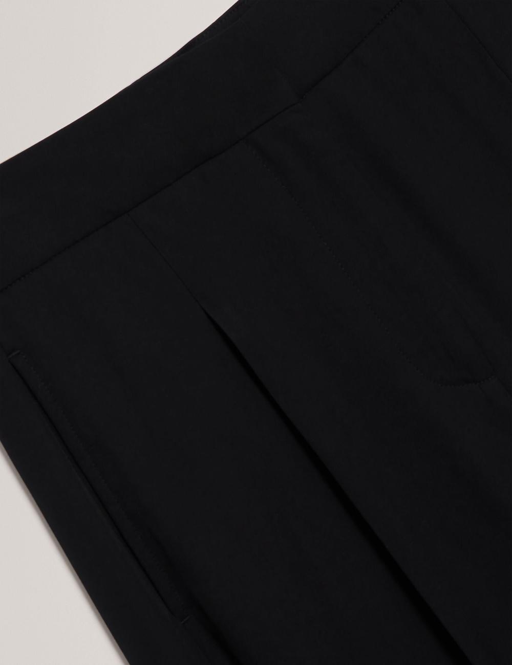 Ted Baker KIOLLI - Wool Blend Barrel Leg Tailored Broek Dames Zwart | MVNZ-41532