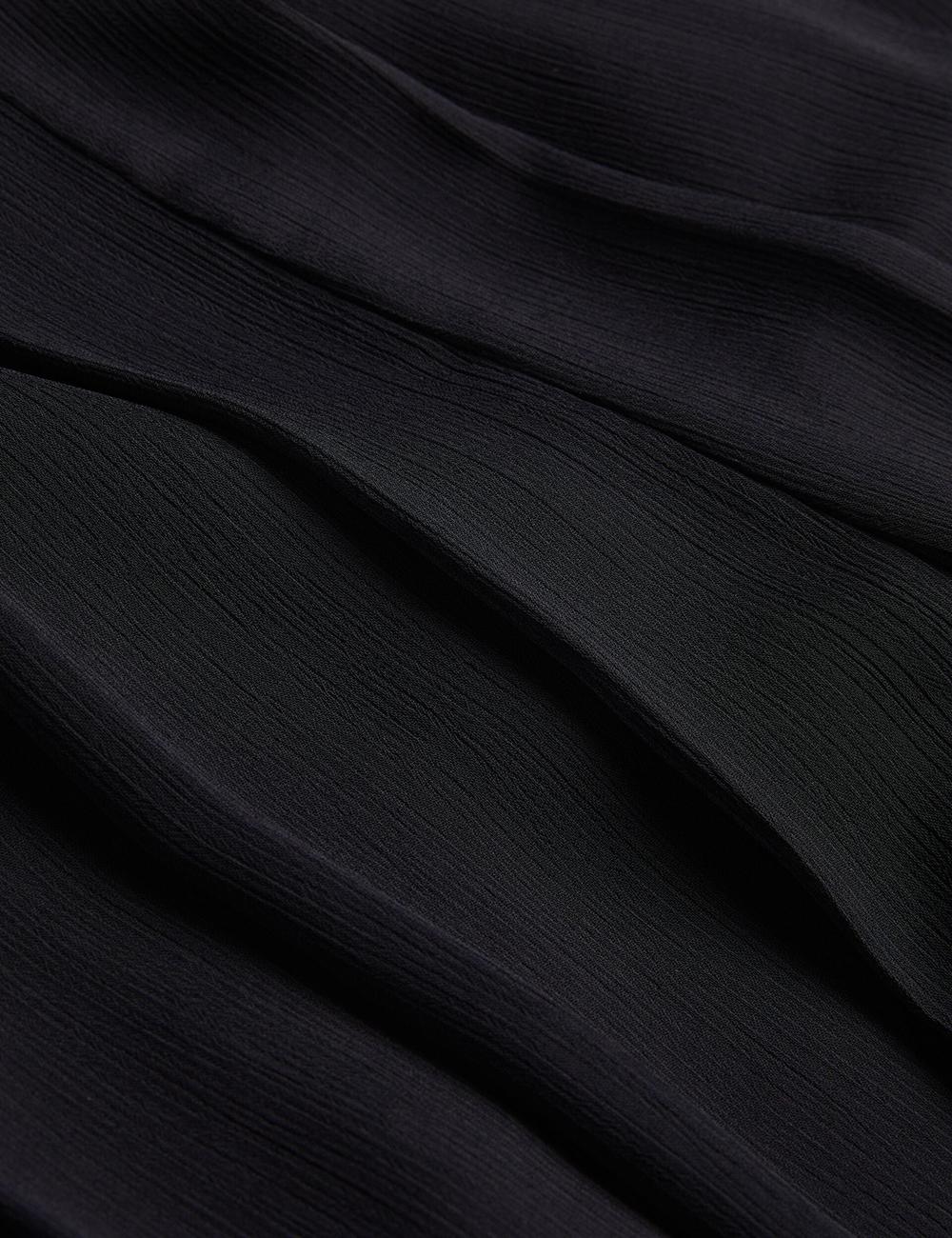 Ted Baker KOKUTO - Chiffon Pleated Wide Leg Palazzo Broek Dames Zwart | ITMF-10782