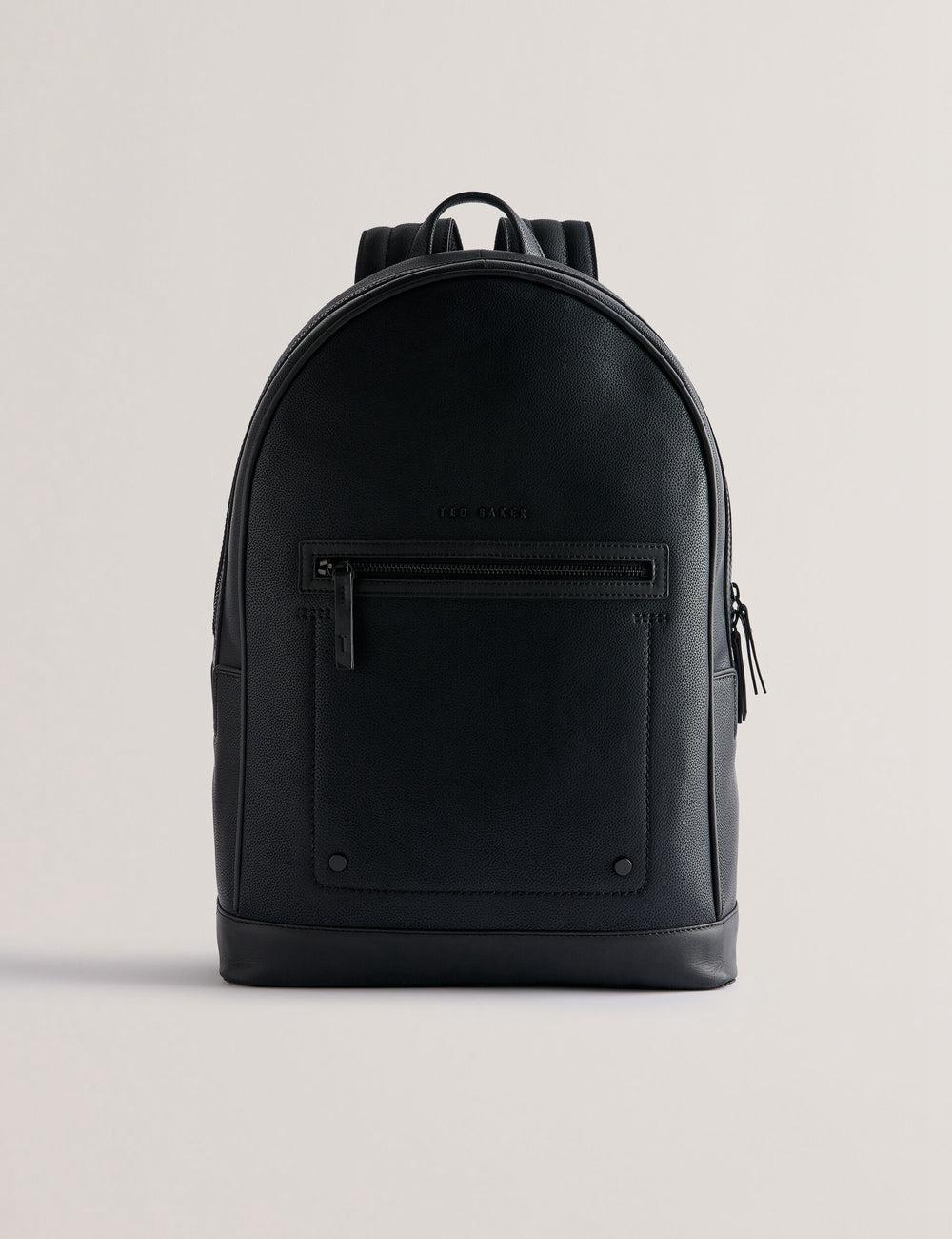 Ted Baker LANSEN - Textured Bonded Leather Rugzakken Heren Zwart | TIHN-89762