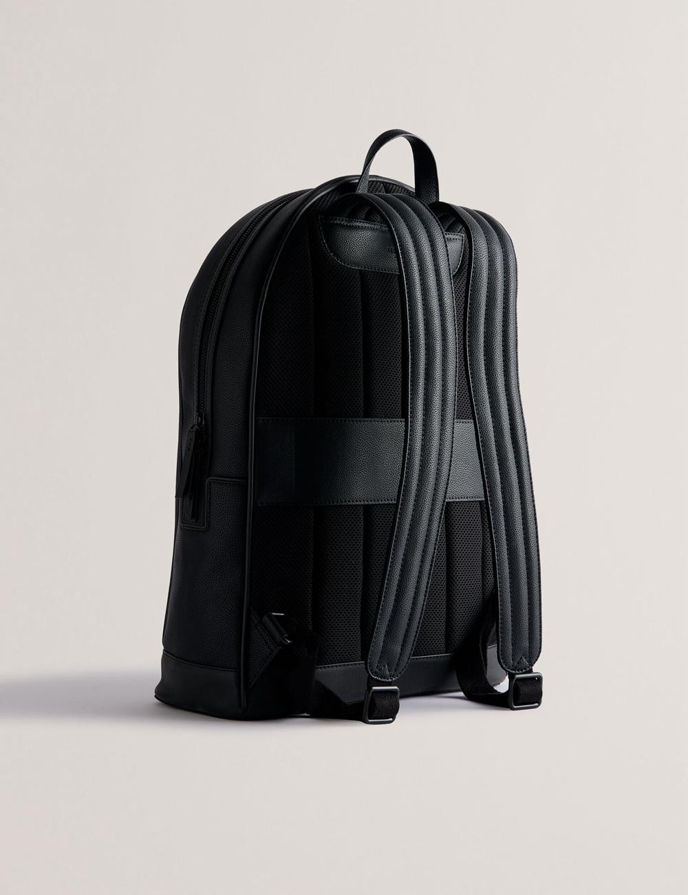 Ted Baker LANSEN - Textured Bonded Leather Rugzakken Heren Zwart | TIHN-89762