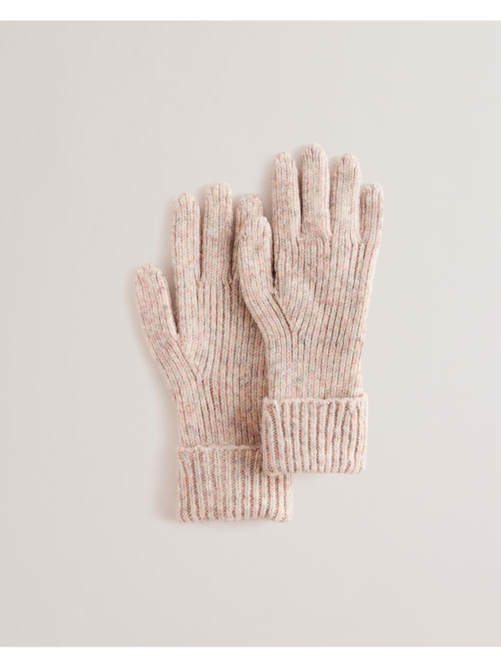 Ted Baker LIDIIE - Wool Blend Ribbed Knit Handschoenen Dames Roze | WHOI-90285