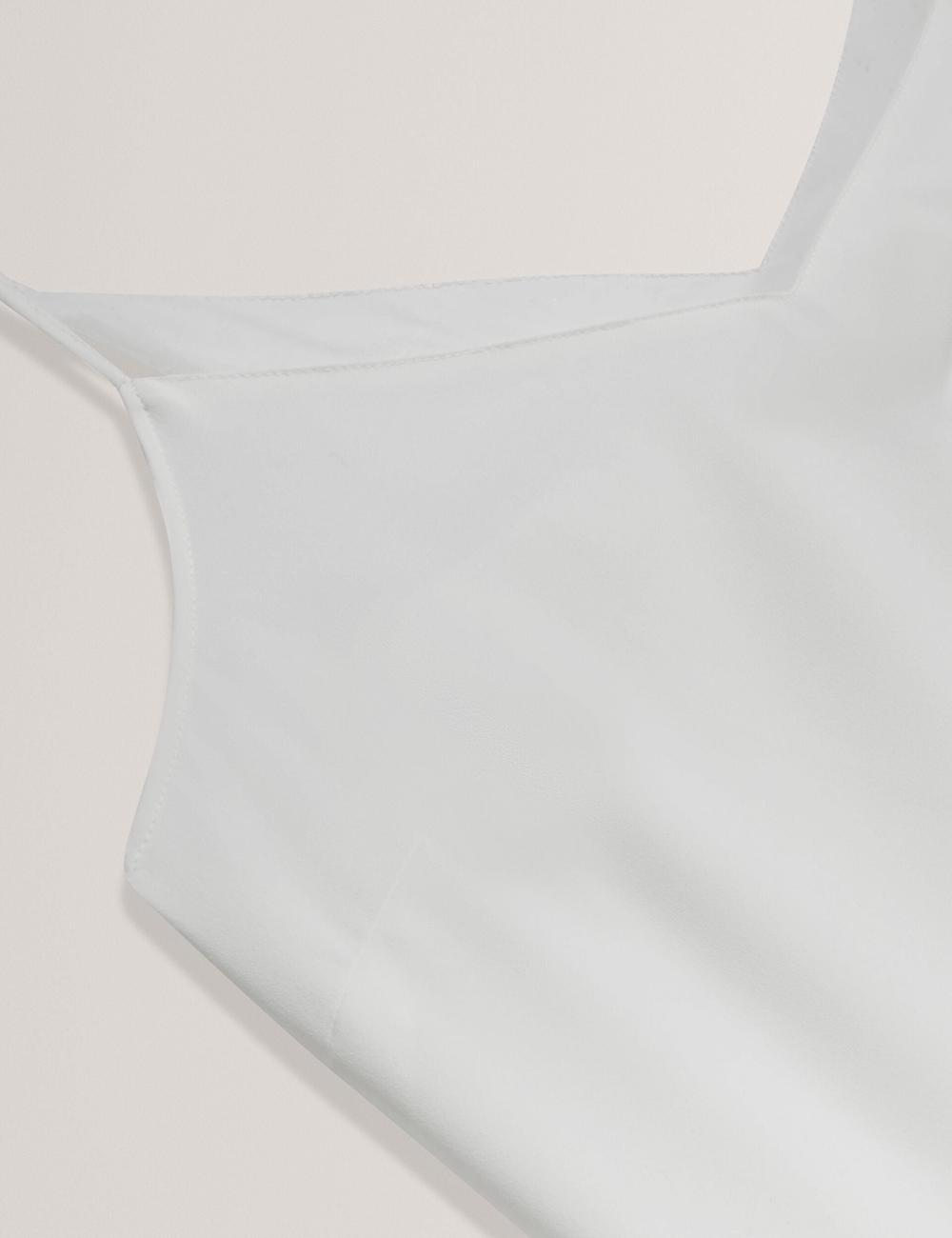 Ted Baker LULEA - Chiffon Detail V-Neck Strappy Cami Topjes Dames Ivory | XRLH-75906