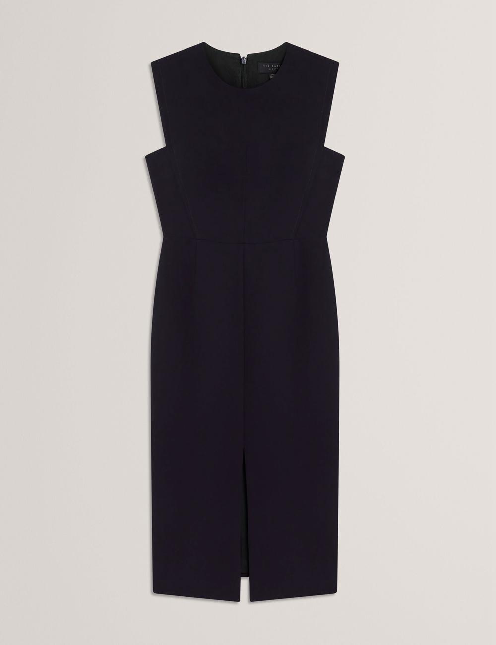 Ted Baker MANABDL - Tailored Sleeveless With Front Split Midi-jurk Dames Donkerblauw | MFIN-40863