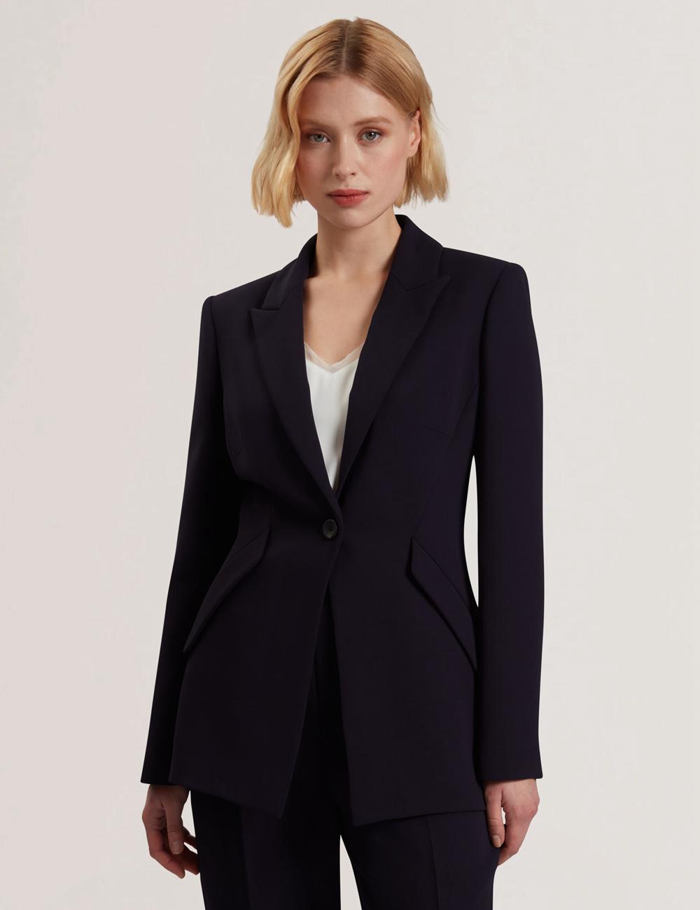 Ted Baker MANABL - Slim Fit Single Breasted Tailored Blazer Jassen Dames Donkerblauw | QCWL-72685
