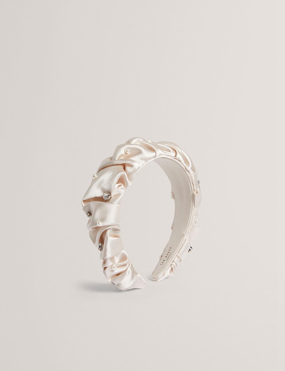 Ted Baker MELLSI - Rhinestone Ruched Satin Hoofdband Dames Room | VWQN-07918