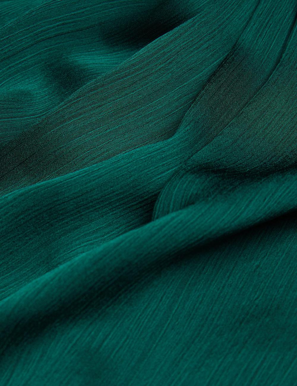 Ted Baker MISRINA - Drape Neck Detail Satin Top Jumpers Dames Groen | JQKZ-50867