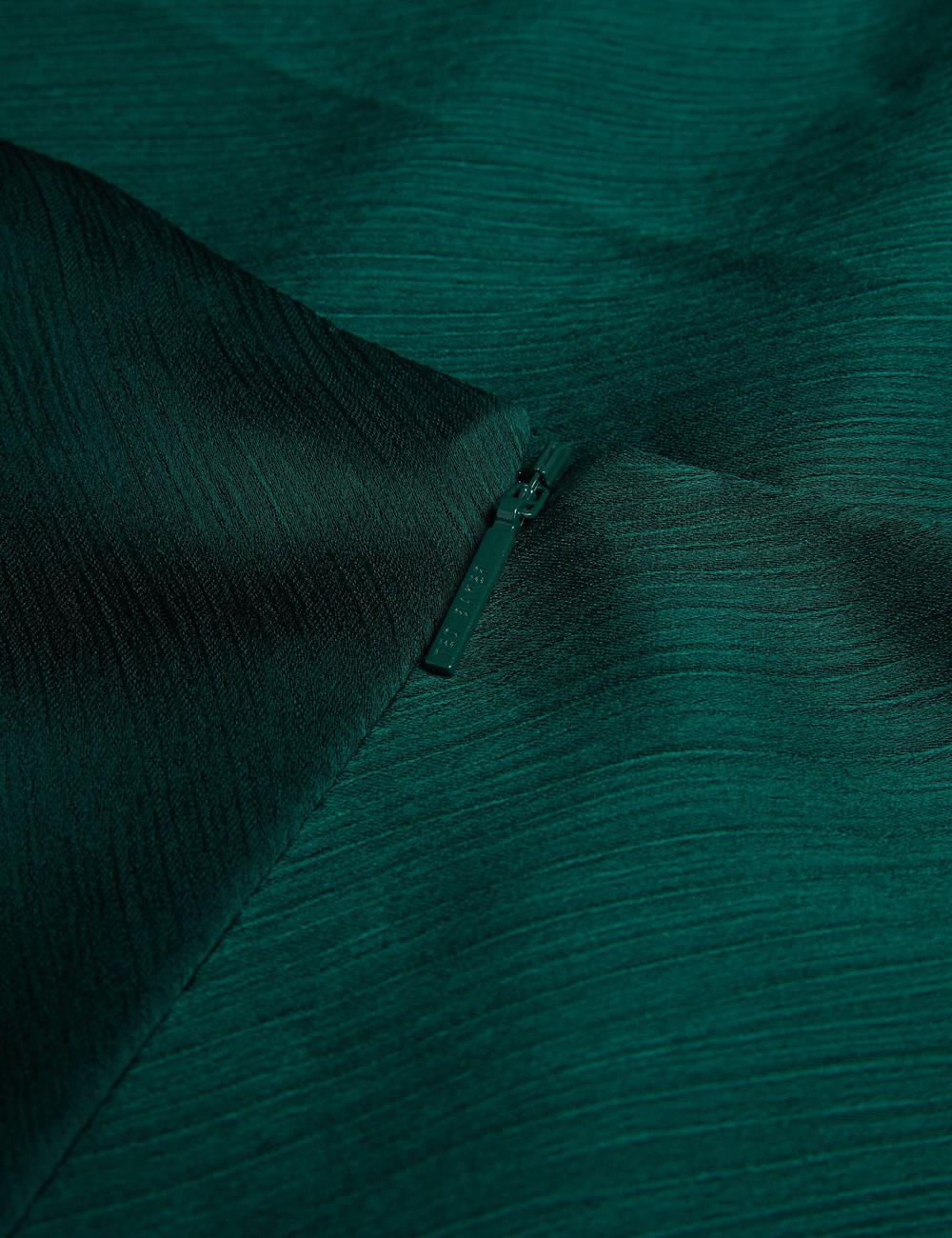 Ted Baker MISRINA - Drape Neck Detail Satin Top Jumpers Dames Groen | JQKZ-50867
