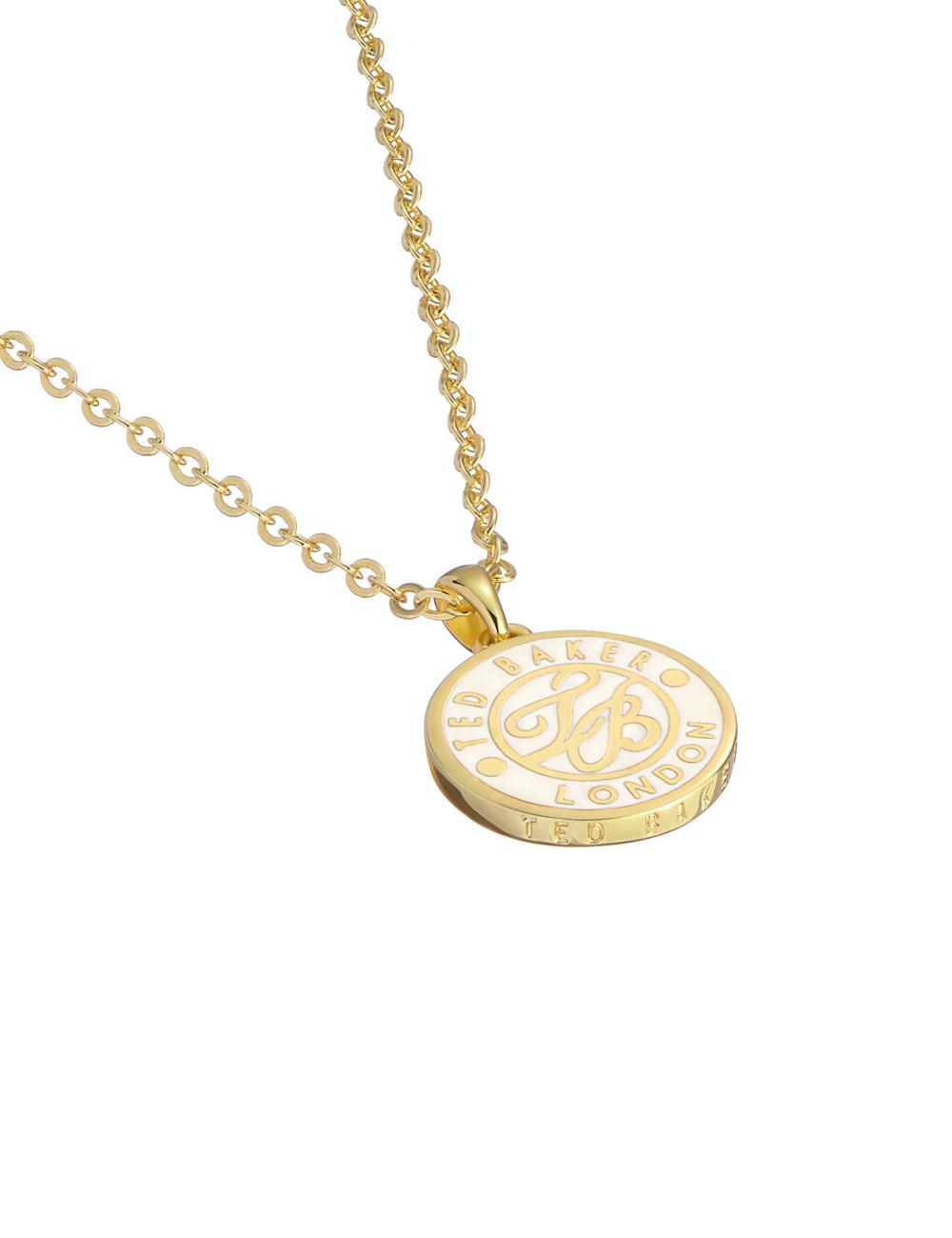 Ted Baker MONELLA - Monogram Logo Coin Pendant Kettingen Dames Goud | HGTX-31529