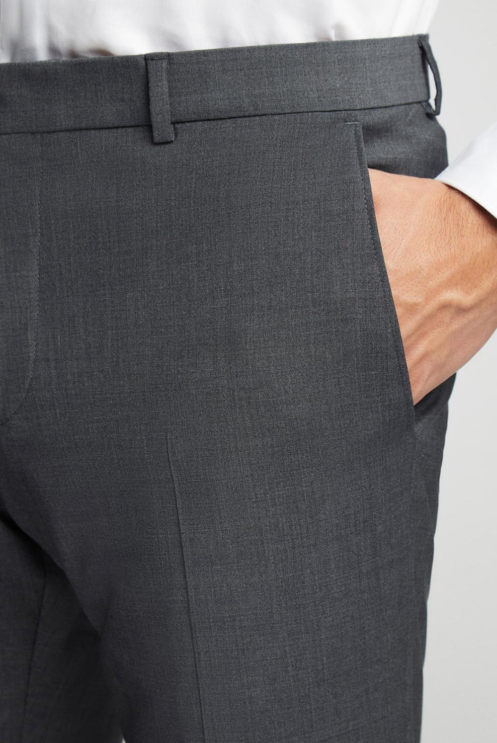 Ted Baker PANAMA - Wool Blend Slim Fit Suit Broek Heren Charcoal | EFZT-80953