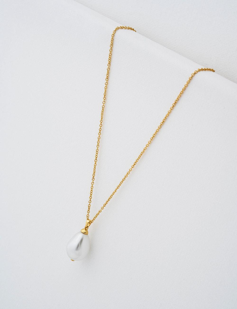 Ted Baker PARMLIA - Pearl Drop Pendant Kettingen Dames Goud | EJXC-23974