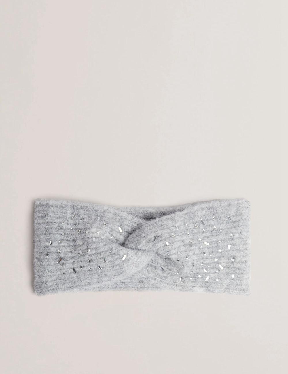 Ted Baker PENAOPA - Rhinestone Detail Knitted Hoofdband Dames Grijs | JZWC-78196