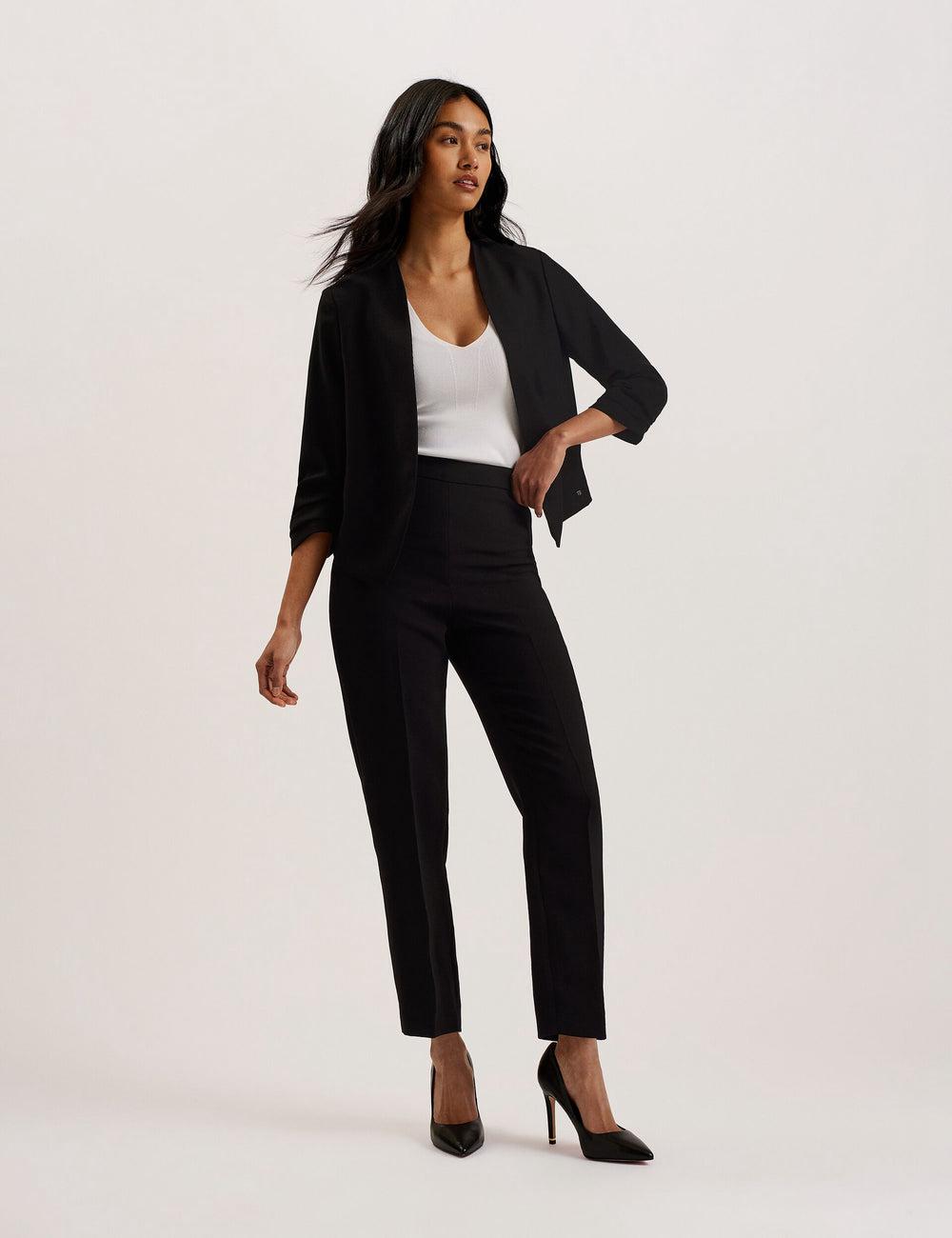 Ted Baker POPSY - 3/4 Sleeve Crop Blazer Dames Zwart | XQFG-45983