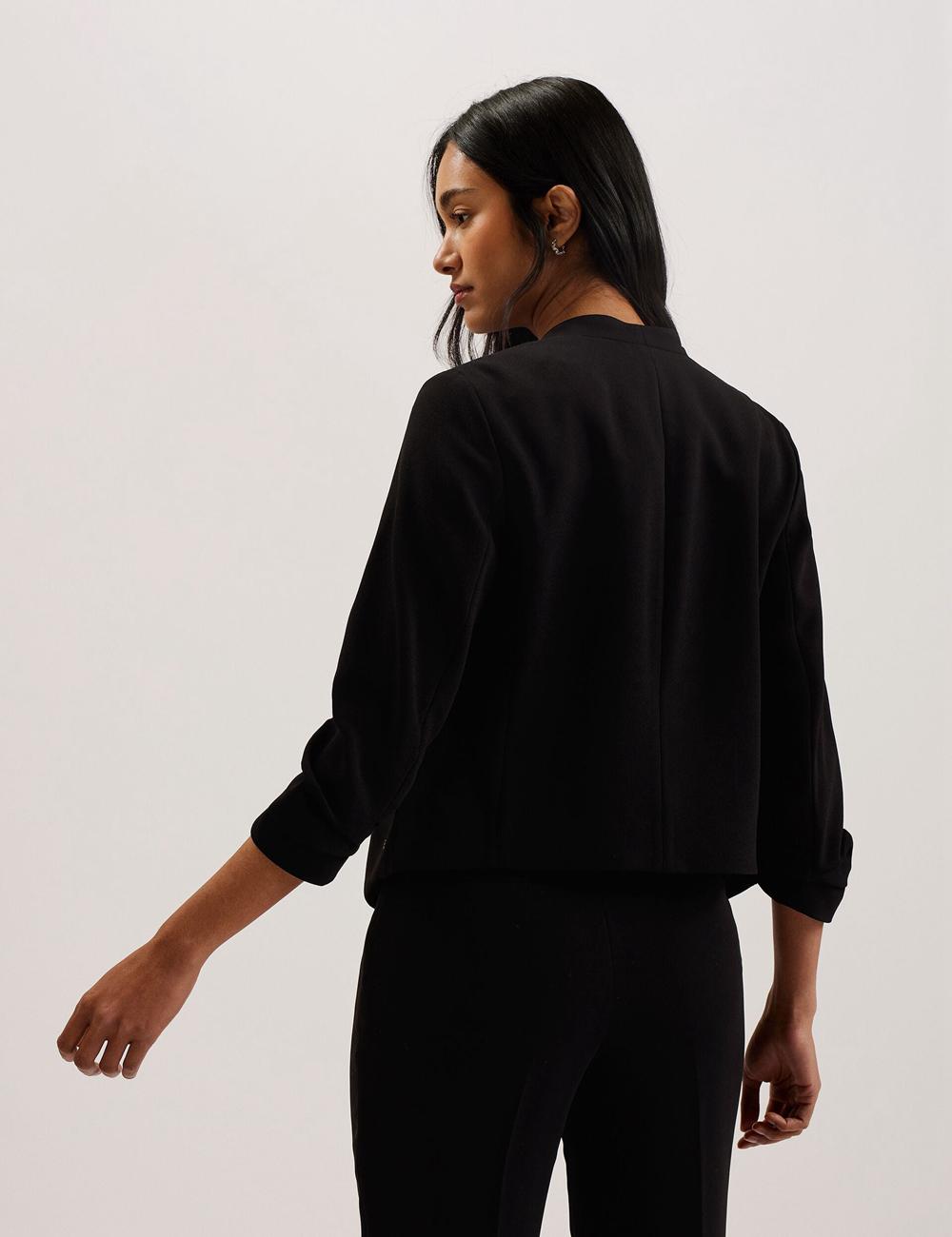 Ted Baker POPSY - 3/4 Sleeve Crop Blazer Dames Zwart | XQFG-45983