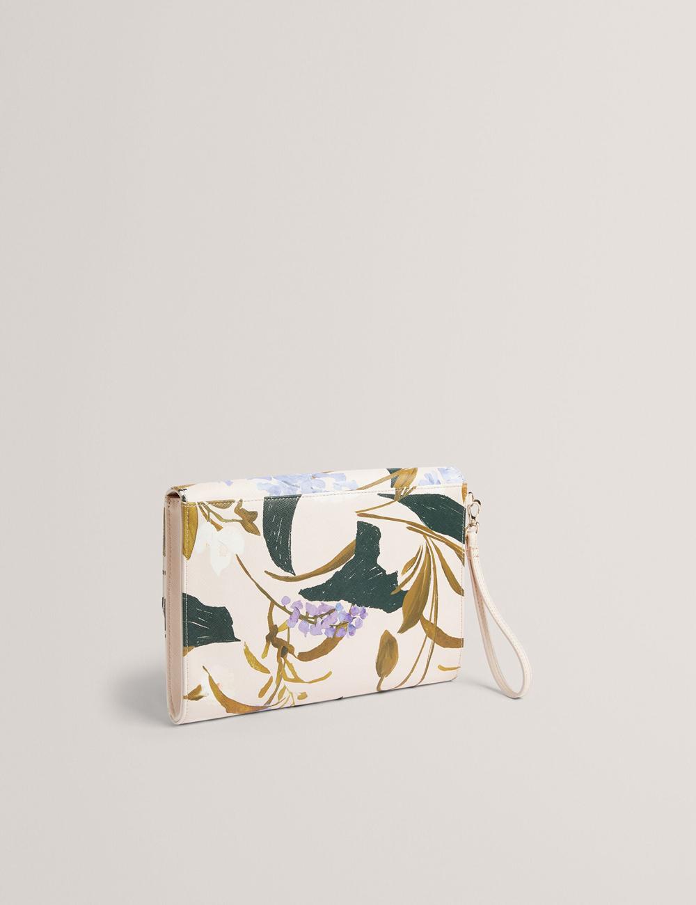 Ted Baker POSEII - Floral Print Envelope Icon Clutch Koppelingstassen Dames Roze | ZQJH-79184