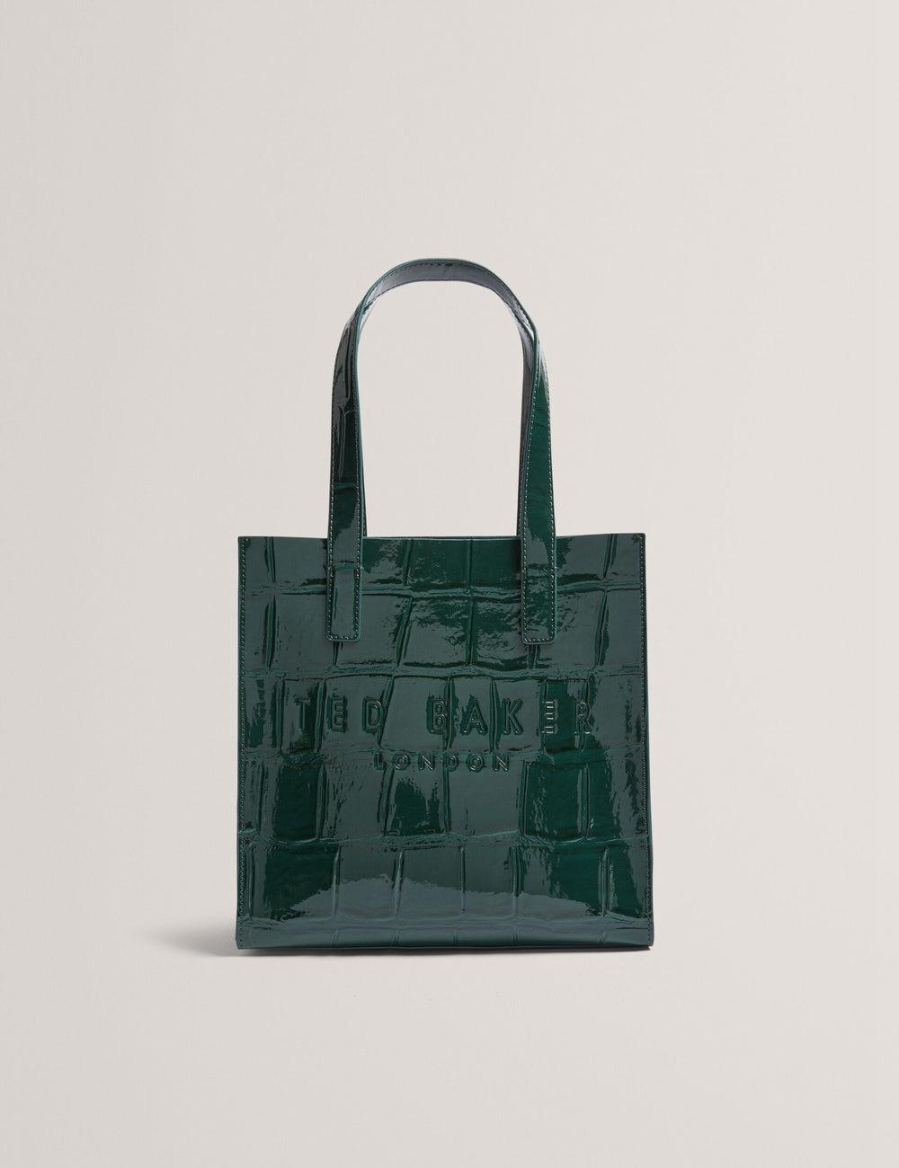Ted Baker REPTCON - Croc Effect Small Tote Tassen Dames Groen | DEUC-18437