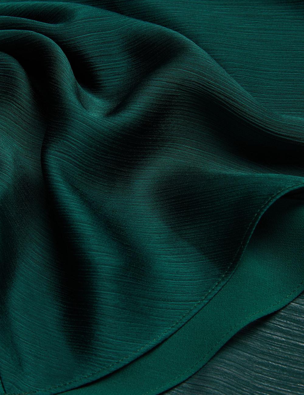 Ted Baker RIMINI - Chiffon Drape Neck Detail Maxi Jurk Dames Groen | UWQR-81793