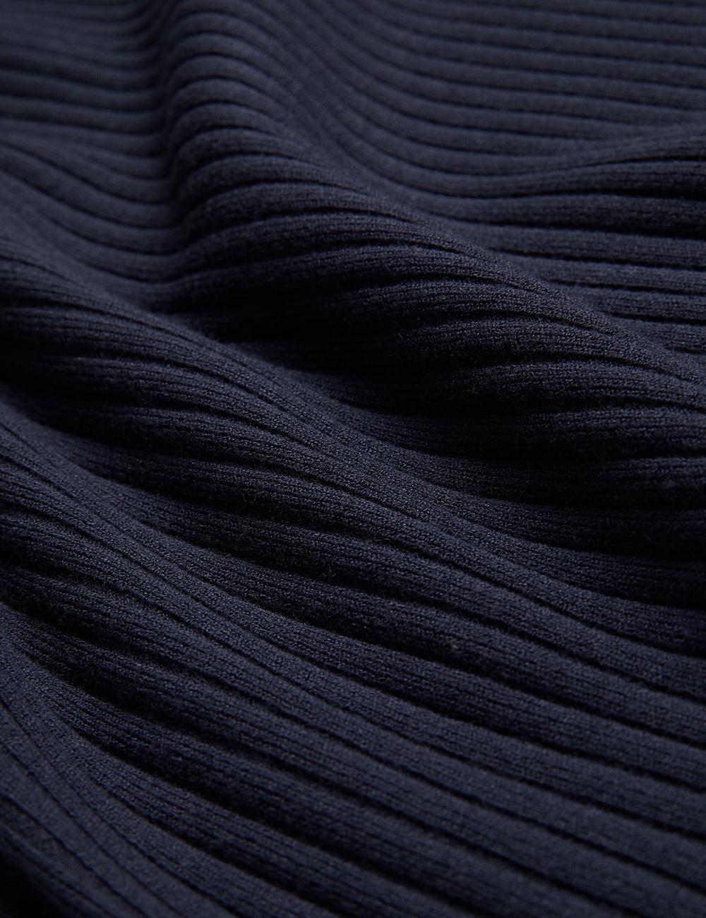 Ted Baker SANDIII - Sleeveless Ribbed Knit Column Maxi Jurk Dames Donkerblauw | VXYP-13629