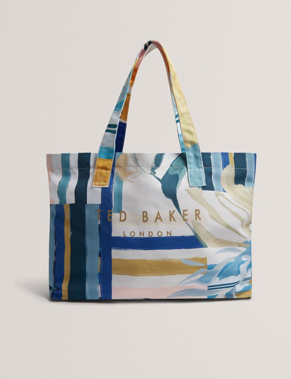 Ted Baker SHELYSS - Printed Beach & Flip Flops Set Tote Tassen Dames Groen | EFHX-09658