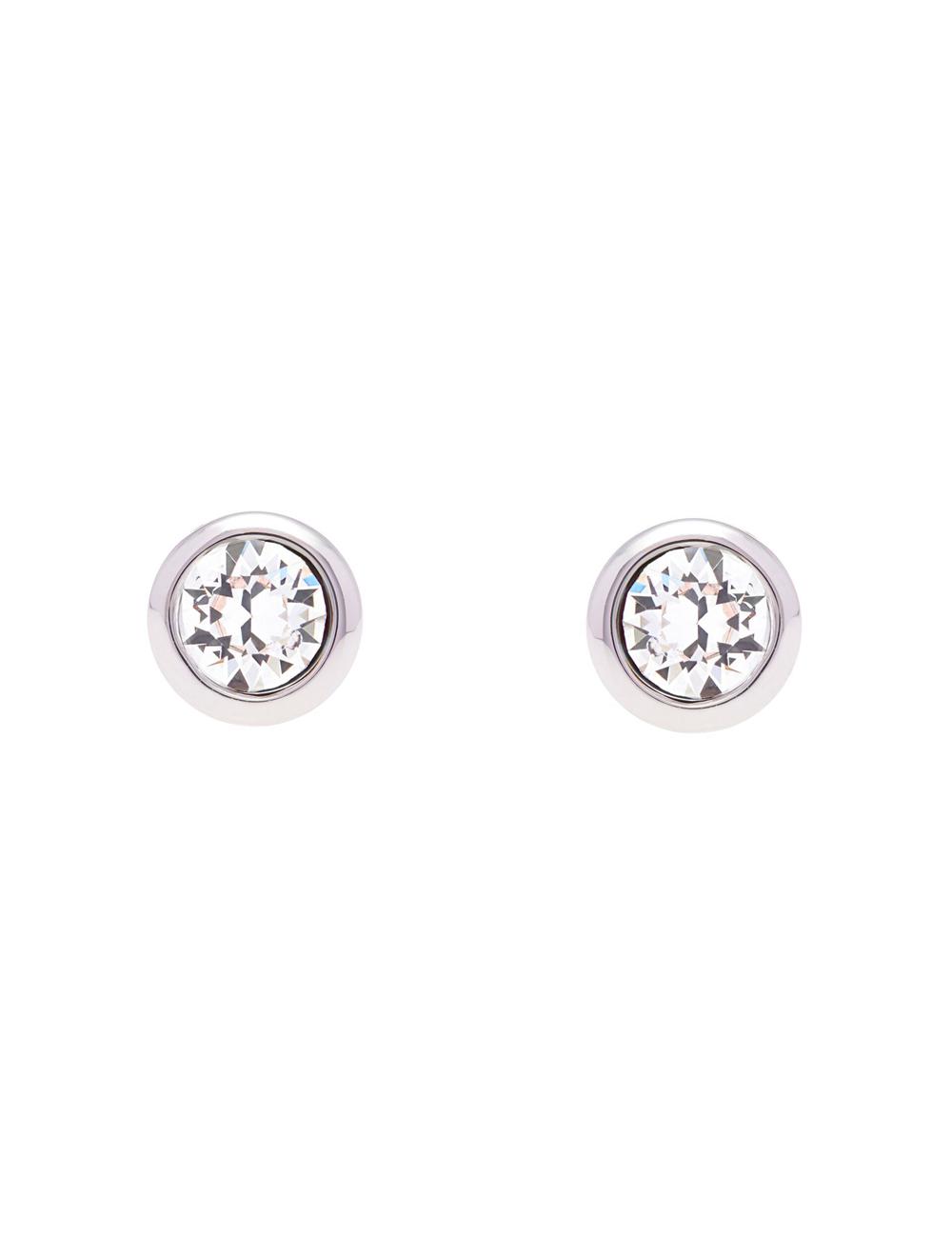 Ted Baker SINAA - Solitaire Crystal Stud Oorbellen Dames Zilver | AXRF-85072