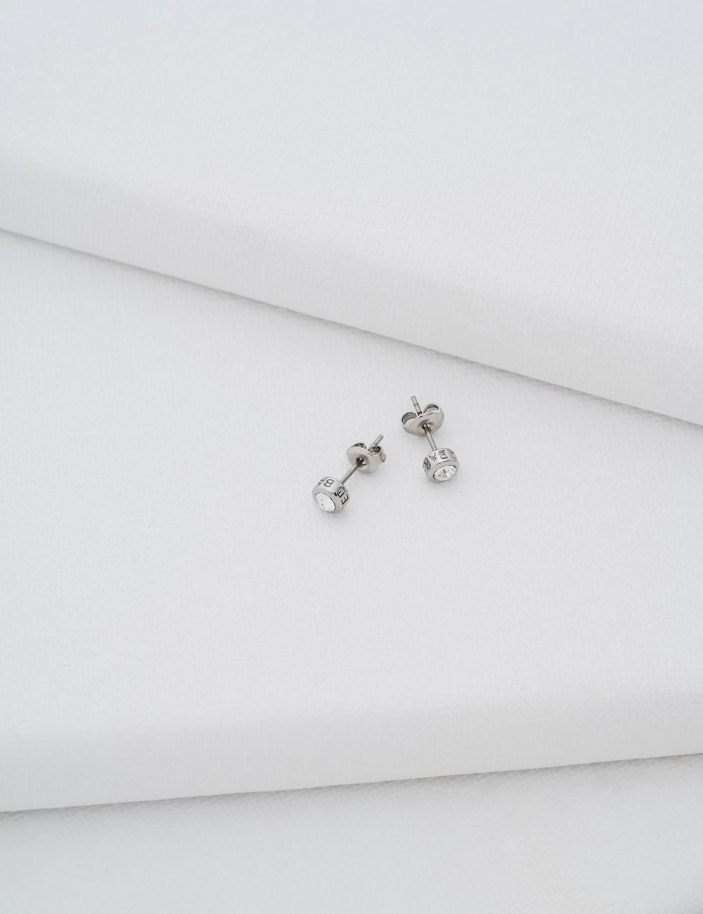 Ted Baker SINEE - Mini Crystal Stud Oorbellen Dames Zilver | BKYV-04572