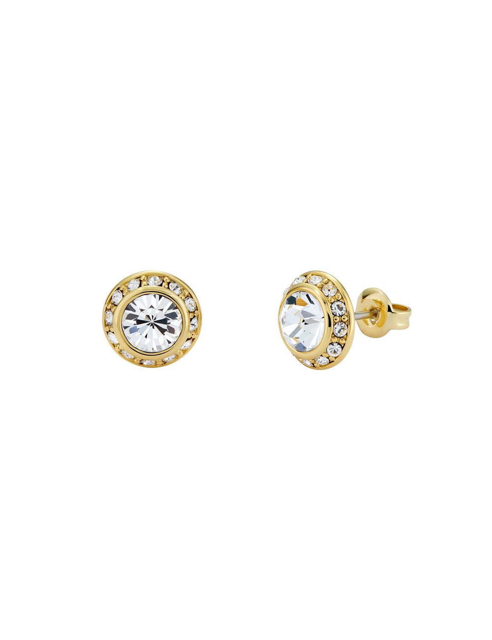 Ted Baker SOLETIA - Solitaire Sparkle Crystal Stud Oorbellen Dames Goud | SBKL-13956