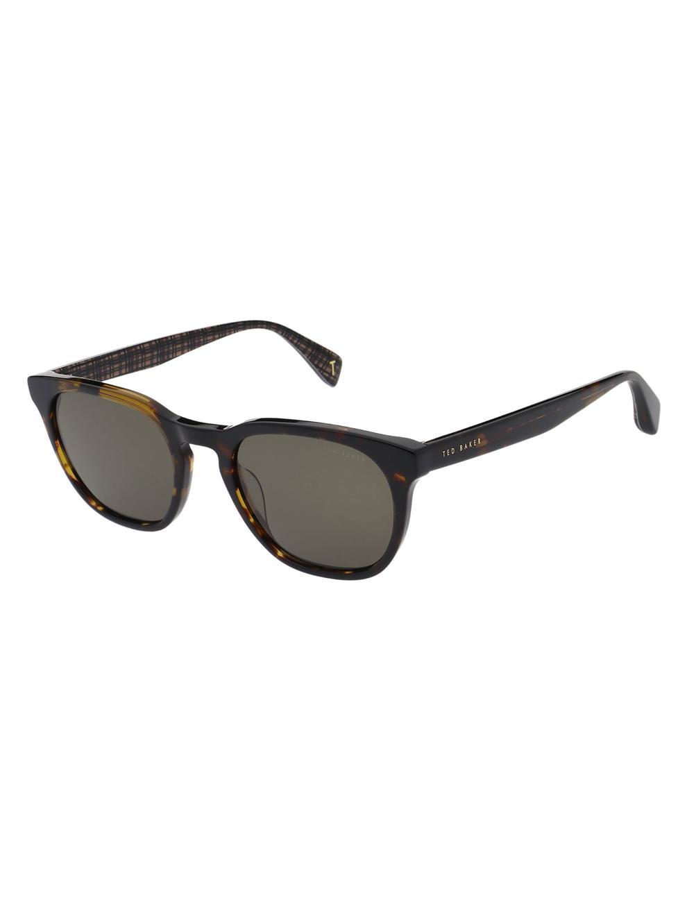 Ted Baker SORLEY - Classic Rounded Eye Zonnebril Heren Tort | XGRZ-56927
