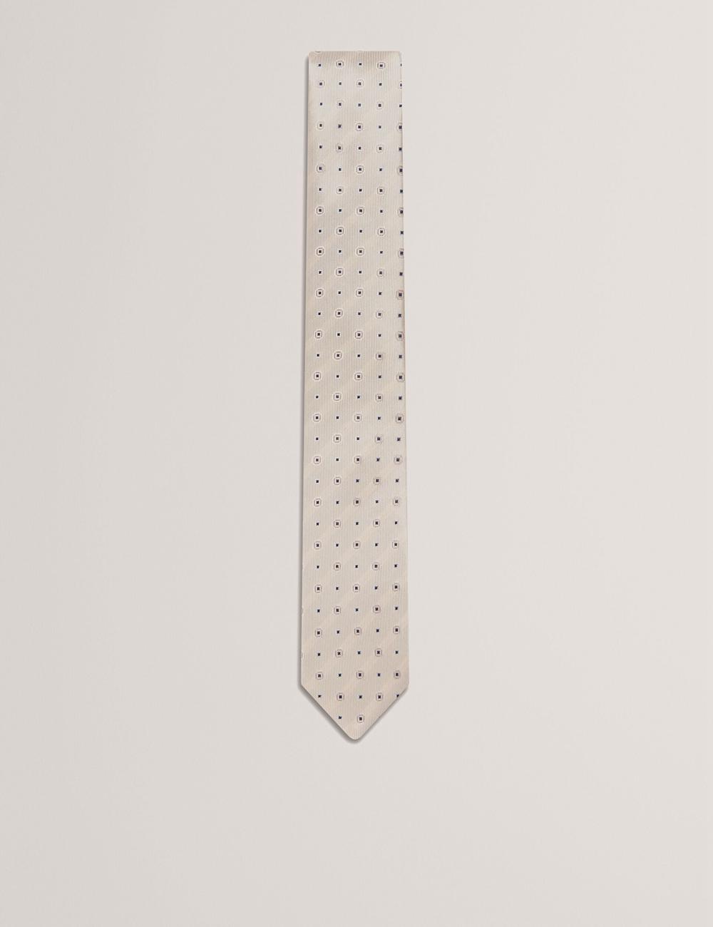 Ted Baker STEEPLE - Circle Geometric Print Silk Stropdassen Heren Stone | IGBK-23907