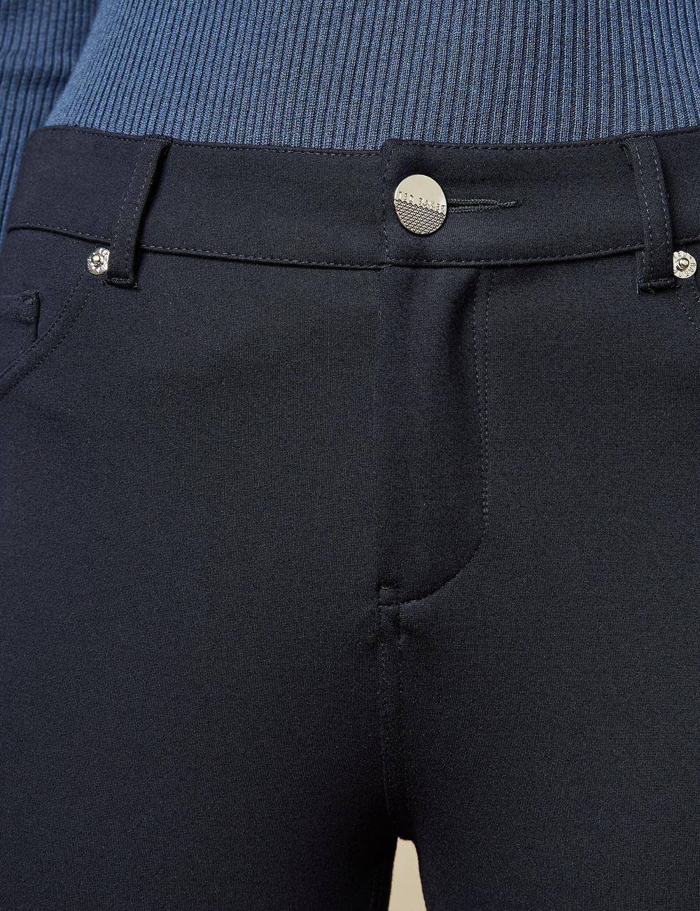 Ted Baker STRENTI - Skinny Fit Zip Cuff Broek Dames Blauw | WVHB-70293