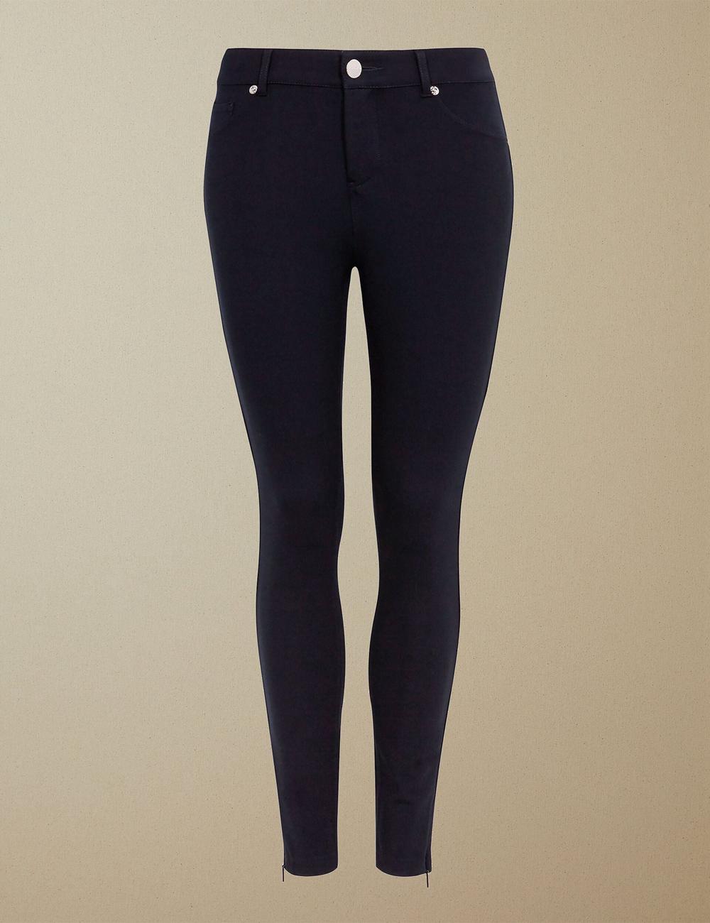 Ted Baker STRENTI - Skinny Fit Zip Cuff Broek Dames Blauw | WVHB-70293