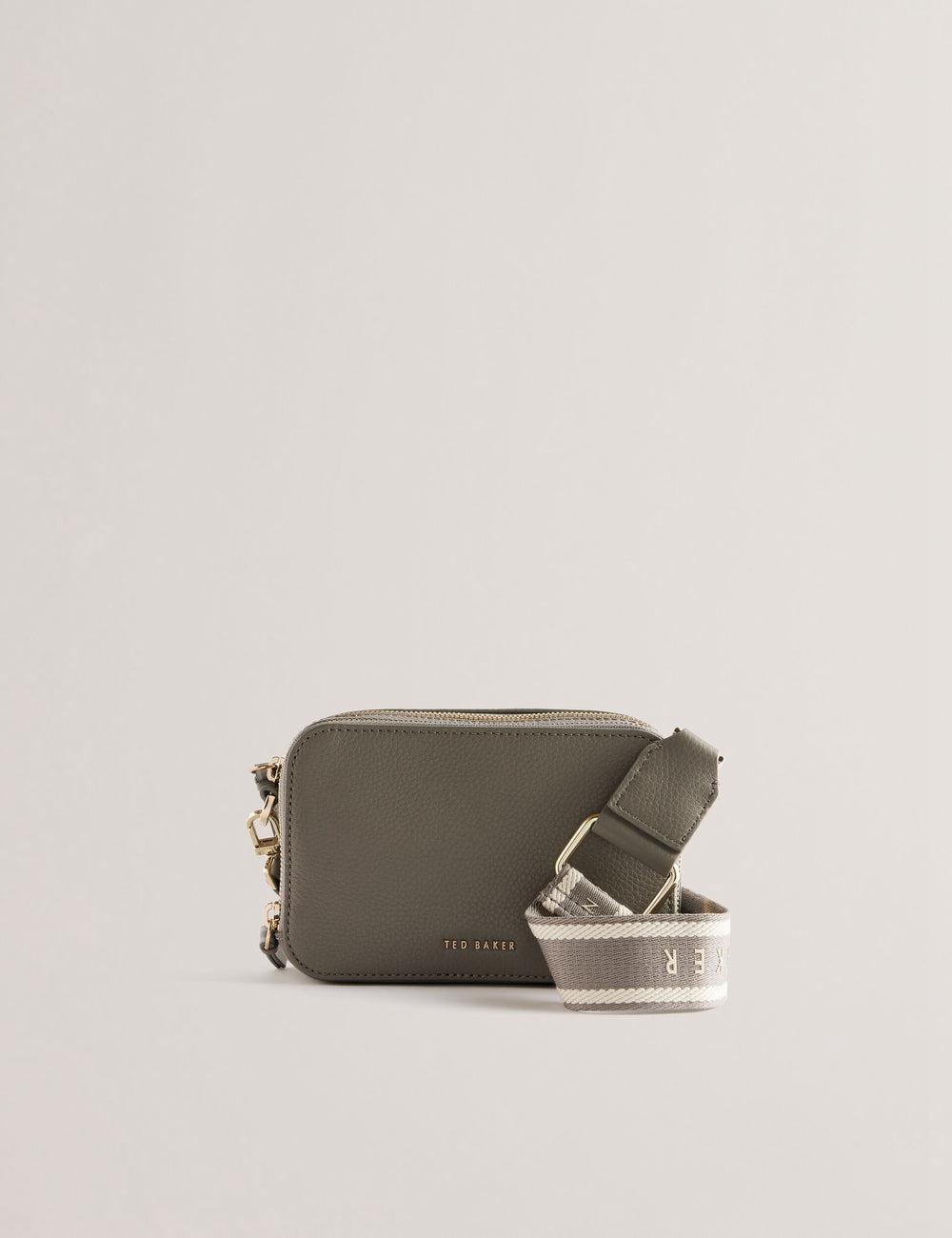 Ted Baker STUNNA - Mini Leather Crossbody Camera Schoudertassen Dames Grijs | DJTV-83265