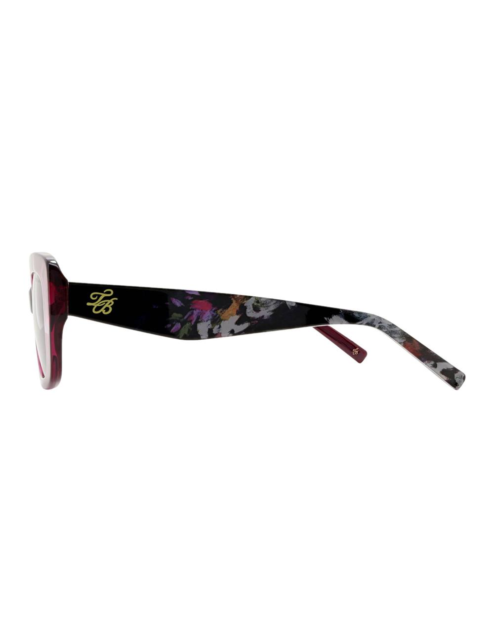 Ted Baker SUMMER - Print Detail Chunky Wrap Zonnebril Dames Paars | CMKD-16749