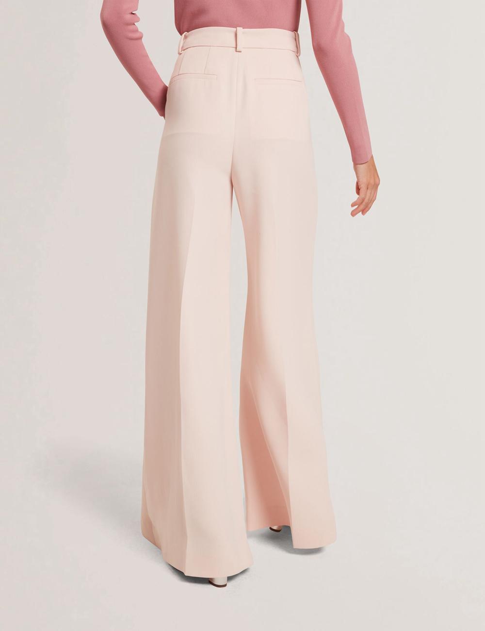 Ted Baker TRAGAT - Ultra Wide Leg Woven Tailored Broek Dames Roze | VERP-30879