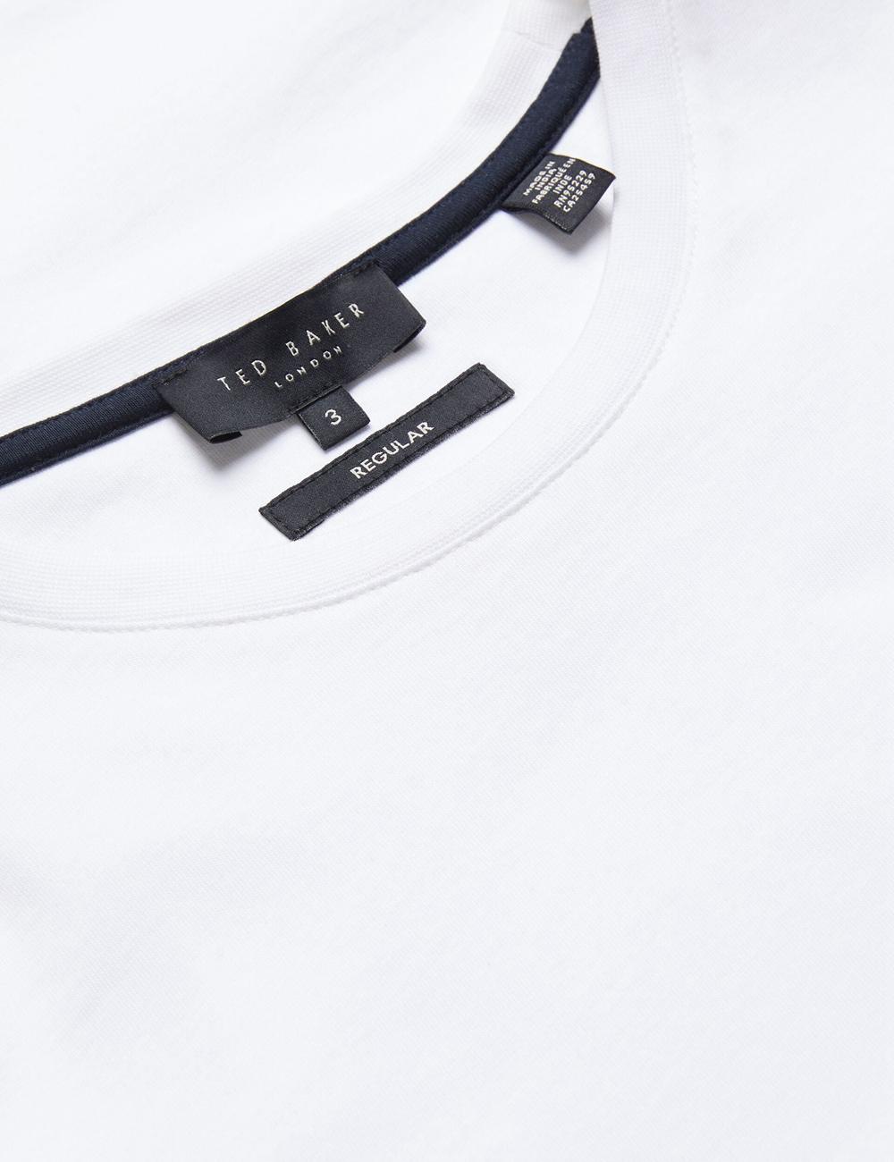 Ted Baker TYWINN - Classic Crew Neck Cotton T-shirts Heren Wit | OKCS-83247