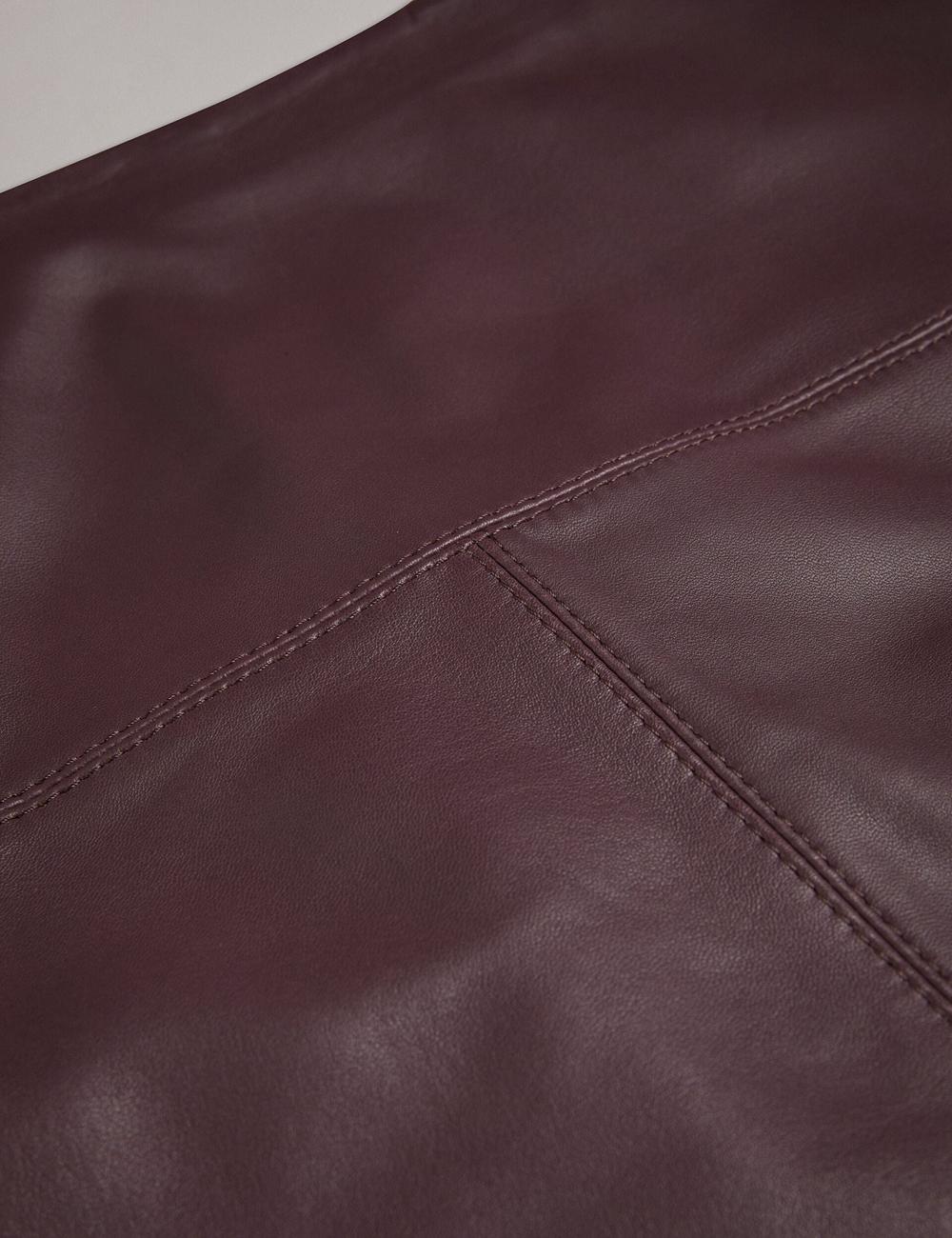 Ted Baker VALIAT - A-Line Leather Rokken Dames Rood | WCSA-74936